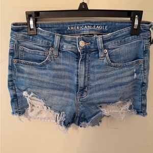 American Eagle Outfitters High Rise Shortie Denim Shorts Size 6